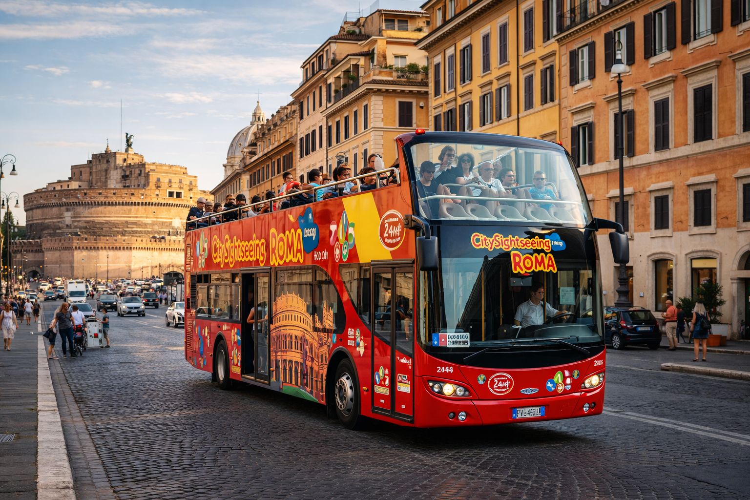 bus hop on hop off rome