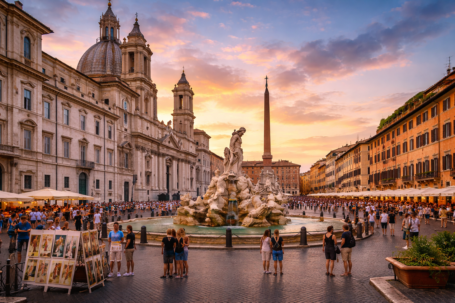 piazza navona activité