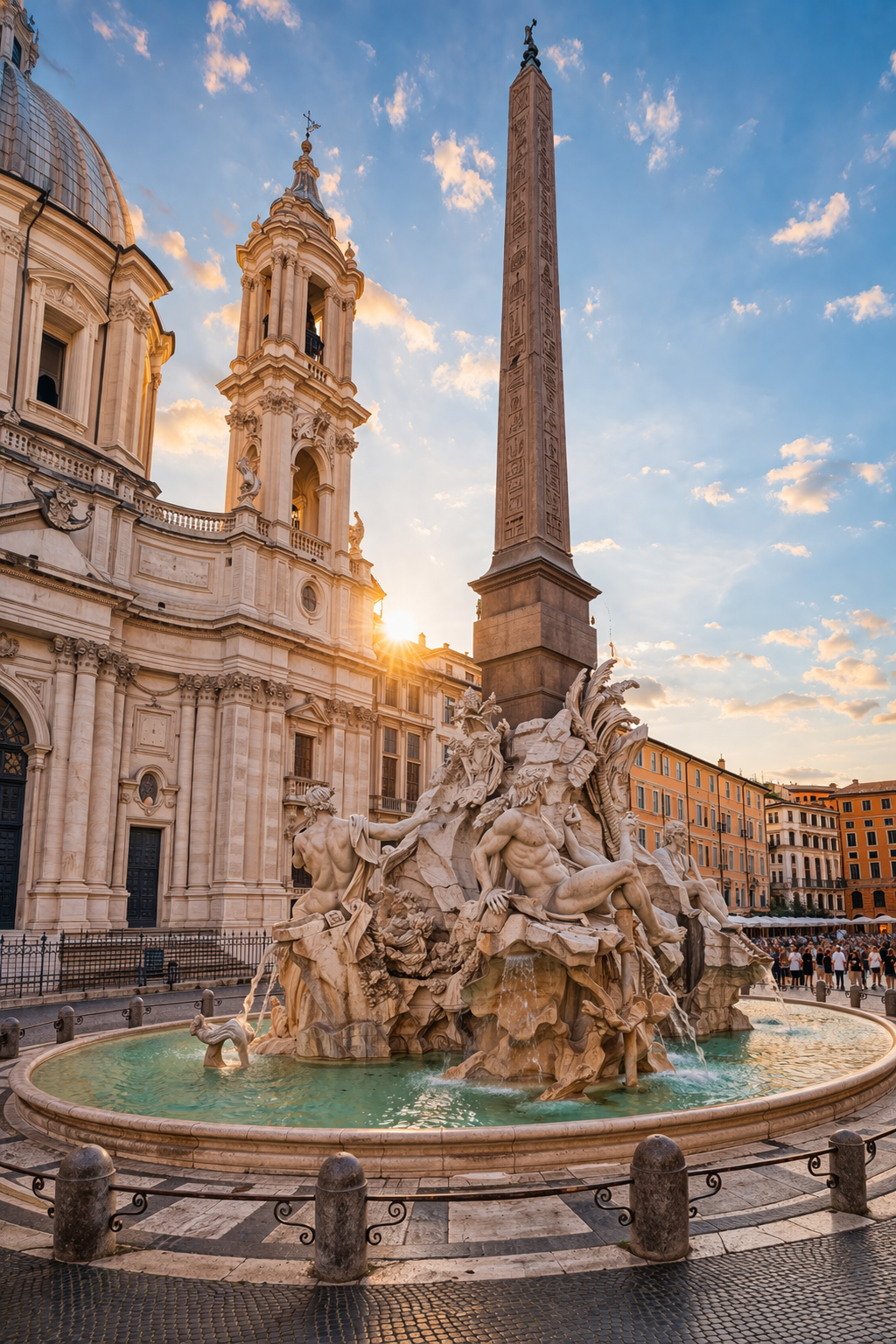 piazza navona coté obélisque